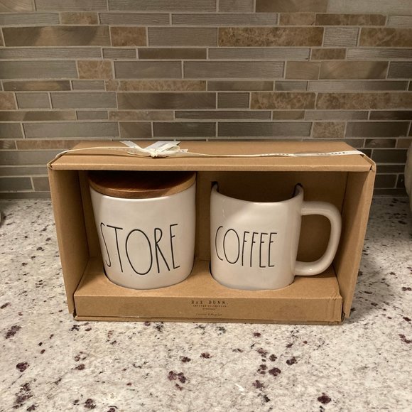 Rae Dunn Mug & Canister Set - Picture 1 of 5